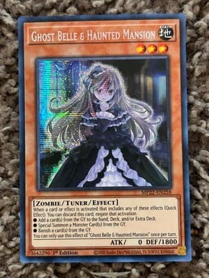 Konami YuGiOh Ghost Belle & Haunted Mansion 1st Edition MP22-EN258 Holo - Image 1