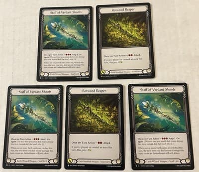 Rotwood Reaper // Staff of Verdant Shoots ROS003 // ROS015 MTG Rosetta Token NP - Thumbnail 2