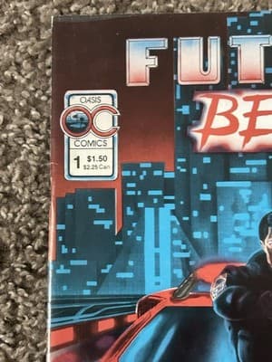 Future Beat #1 (Oasis 1986) Indie Cyberpunk Cop Sci-fi Comic - Thumbnail 2