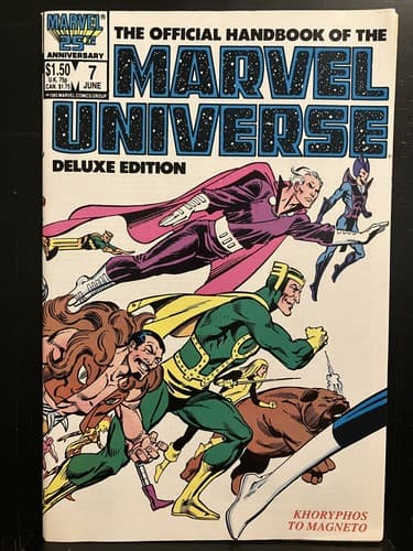 Lot Of 7 Official Handbook of the Marvel Universe #1, 2, 4 - 8 (1985 Marvel) - Thumbnail 12