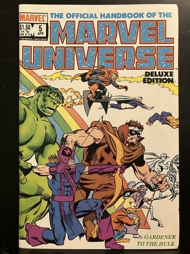 Lot Of 7 Official Handbook of the Marvel Universe #1, 2, 4 - 8 (1985 Marvel) - Thumbnail 8