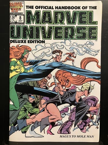 Lot Of 7 Official Handbook of the Marvel Universe #1, 2, 4 - 8 (1985 Marvel) - Thumbnail 14