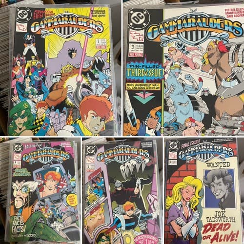 Lot Of 5 GAMMARAUDERS #1, 3, 4, 5, 10 (1989 DC) - Image 1