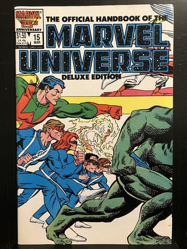 Lot Of 7 Official Handbook of the Marvel Universe #9 - 15 (1985 Marvel) - Thumbnail 14