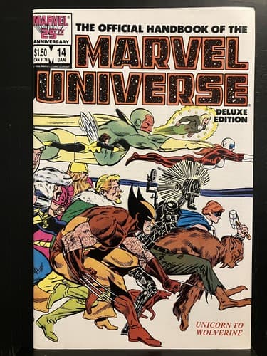 Lot Of 7 Official Handbook of the Marvel Universe #9 - 15 (1985 Marvel) - Thumbnail 12