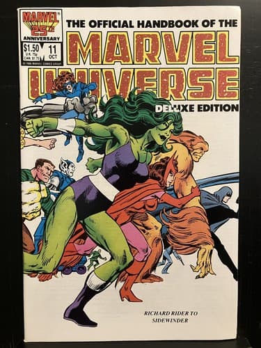 Lot Of 7 Official Handbook of the Marvel Universe #9 - 15 (1985 Marvel) - Thumbnail 6