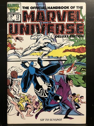 Lot Of 7 Official Handbook of the Marvel Universe #9 - 15 (1985 Marvel) - Thumbnail 8