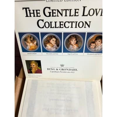 Vintage Porcelain Bing & GrÃ¸ndahl Joanna & Jon Gentle Love by A. Heesen Cooper - Thumbnail 4