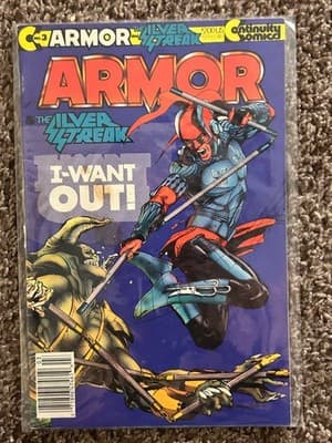 Continuity Comics Armor The Silver Streak #3 I Want Out Comic Book Vintage Good - Image 1