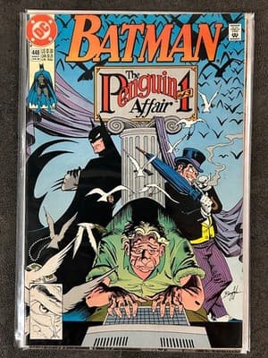 DC Batman Comic Lot 4 Issues 448 449 450 451 1990 Penguin Affair Joker Set - Thumbnail 2