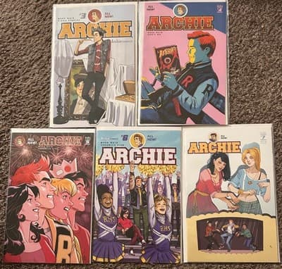 Archie Comics Lot #3 #4 #5 #6 #7 Mark Waid Veronica Fish Annie Wu Variant Covers - Image 1