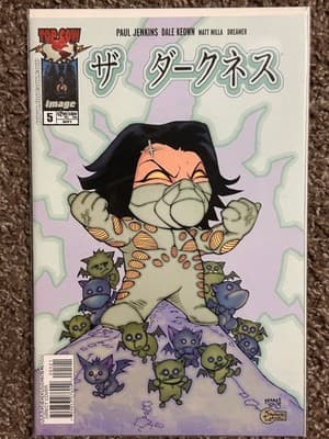 Top Cow The Darkness #5 Image Comics 2000 Chibi Variant Cover Jenkins Keown - Image 1