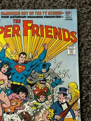 DC Comics The Super Friends #1 1976 Nov 30c TV Comic Ernie Chan Cover Vintage - Thumbnail 5