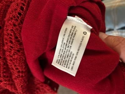 Girls Cat & Jack Red Knit Casual Dress L (10/12) - Thumbnail 4