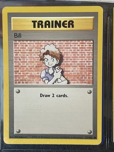 PokÃ©mon TCG Bill Base Set 91/102 Regular Unlimited Common - Thumbnail 4