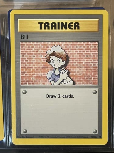 PokÃ©mon TCG Bill Base Set 91/102 Regular Unlimited Common - Thumbnail 2