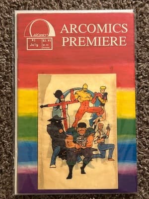 ARCOMICS Premiere #1 Comic Book July Issue Rainbow Border Cover Team Superheroes - Image 1
