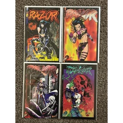 Razor Burn #2, 3, 4, 5 (1995 London Night) Lot of 4 - Image 1