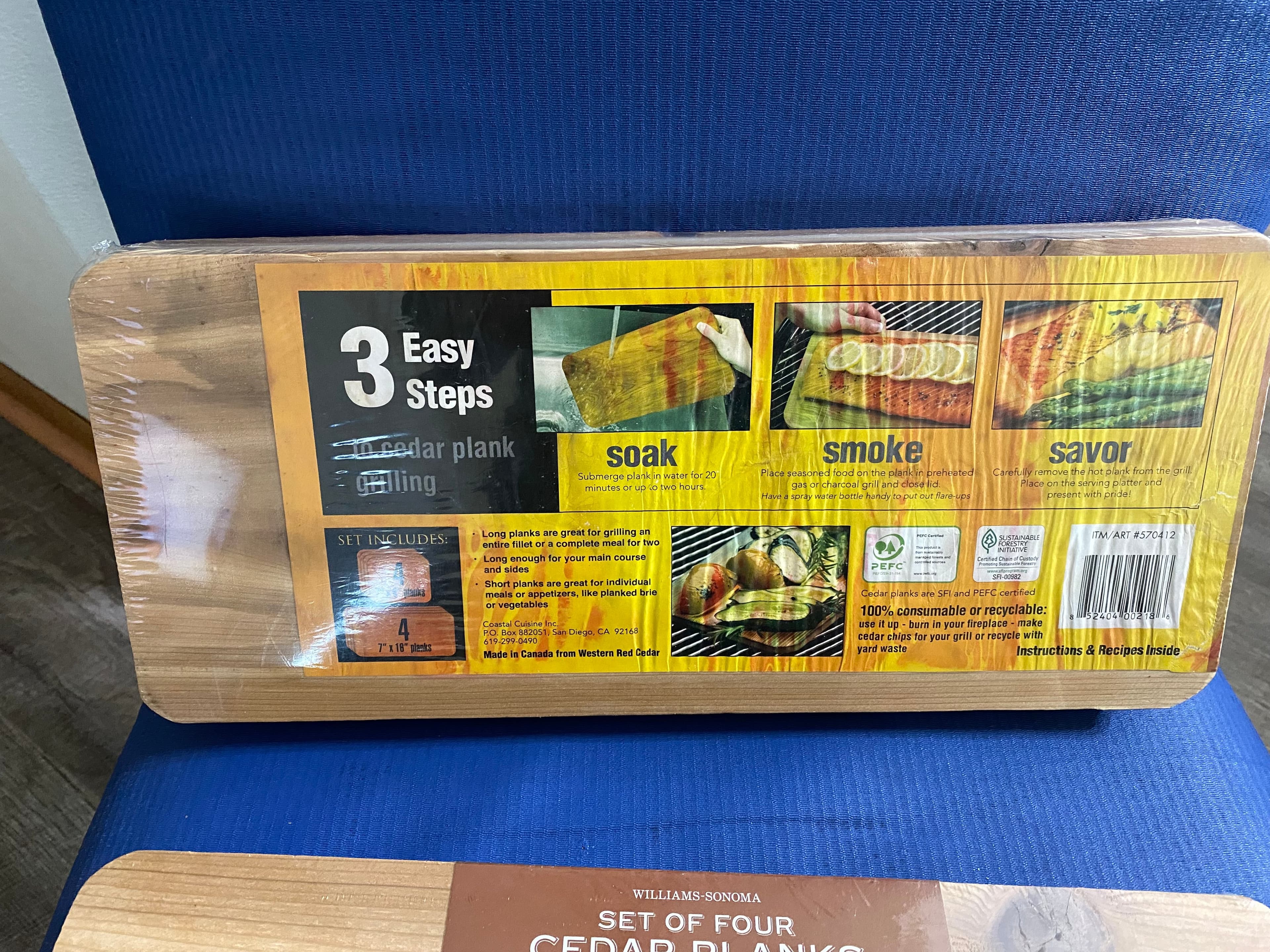 Cedar Grilling Planks Set of 4 and Set of 8 - Thumbnail 6