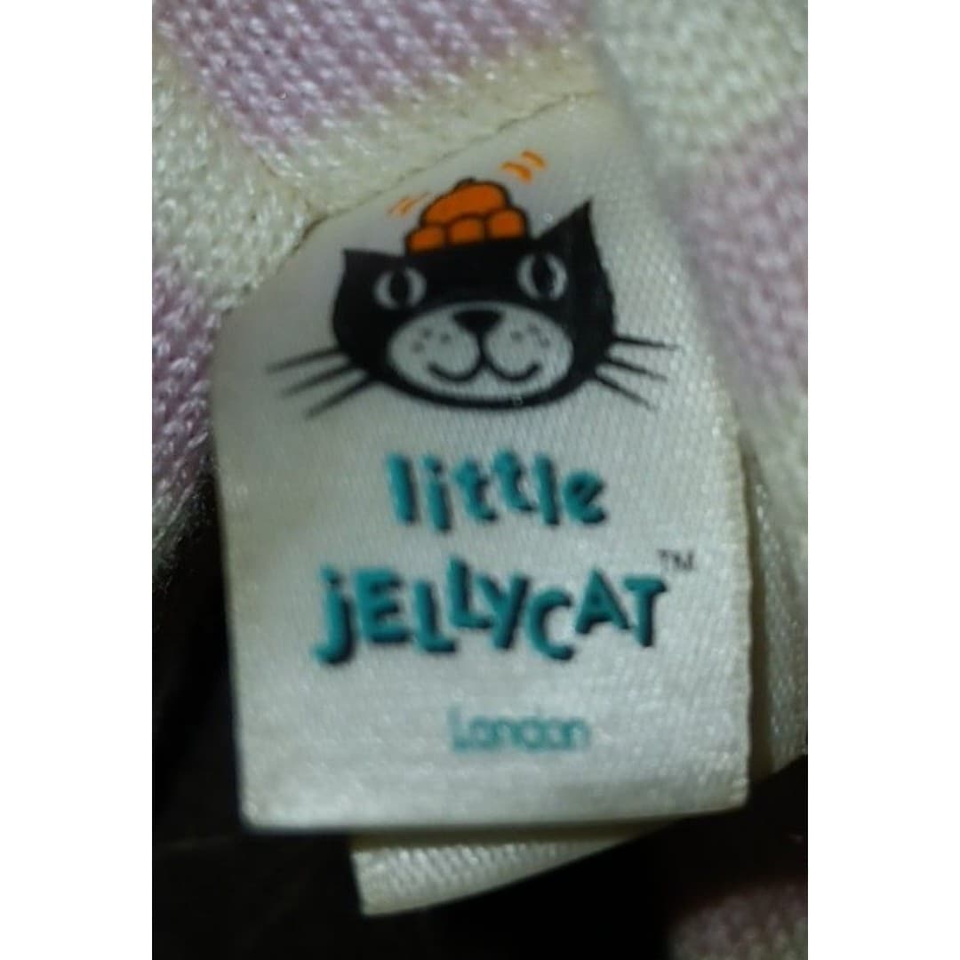 Little JELLYCAT Octavia Octopus Jitter Pink White Wiggles and Jiggles Pull Cord - Thumbnail 3