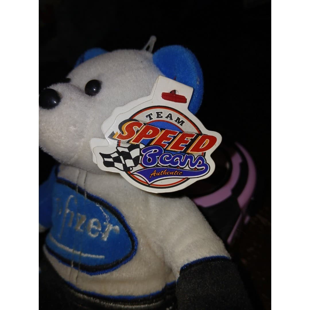 NASCAR PFIZER #6 MARK MARTIN TEAM SPEED BEAR VINTAGE - Thumbnail 3