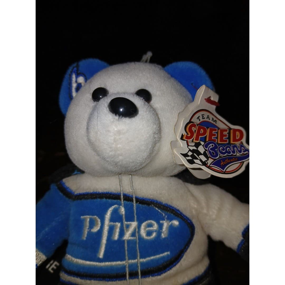 NASCAR PFIZER #6 MARK MARTIN TEAM SPEED BEAR VINTAGE - Thumbnail 4