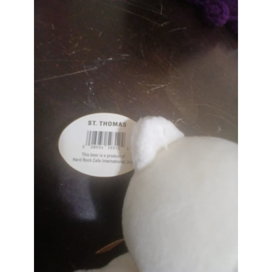 Hard Rock Cafe St. Thomas Peter Beara bear vintage - Thumbnail 6