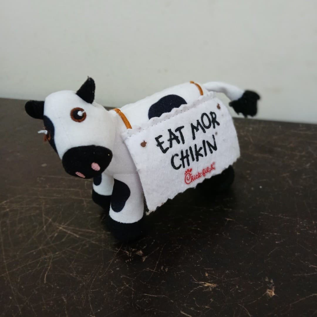 Chick-fil-a Cow 5”inch Plush Eat Mor Chikin Eat More Chicken Promo Promotional - Thumbnail 2