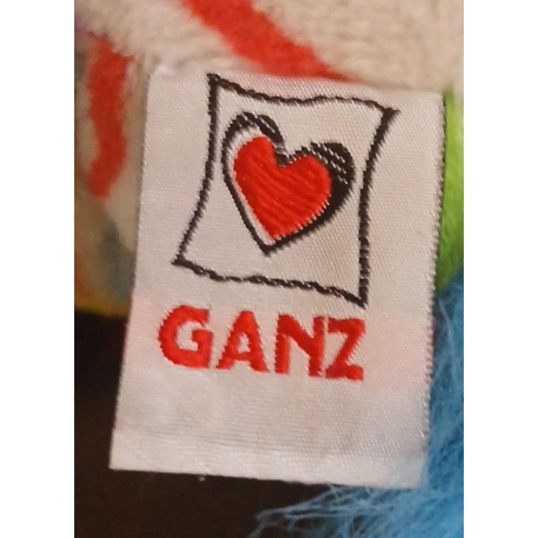 Webkinz Rainbow Zebra Ganz Plush HM486 / No Code] Retired 2011 Rare - Thumbnail 6