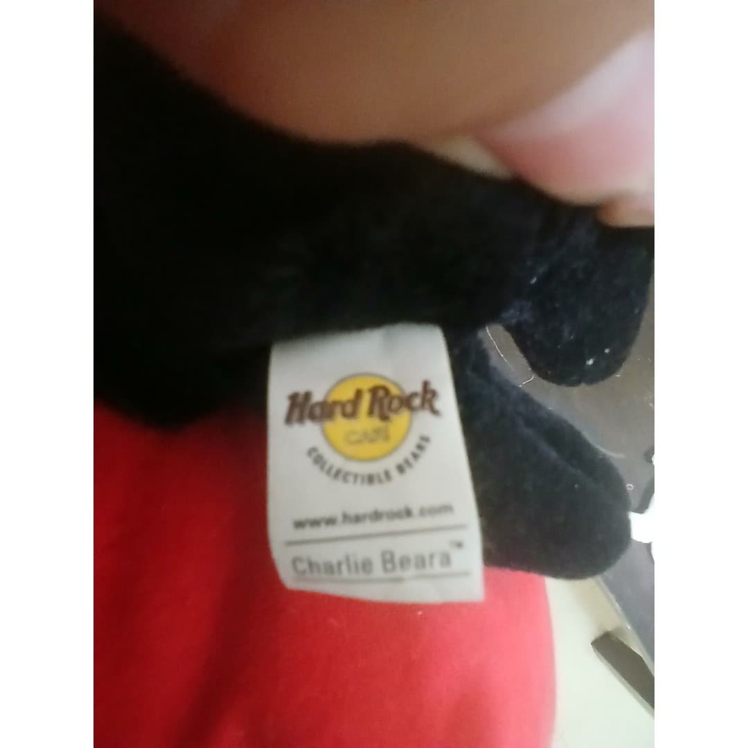 Hard Rock Cafe Charlie Beara Gatlinburg 2001 vintage plush bear - Thumbnail 8