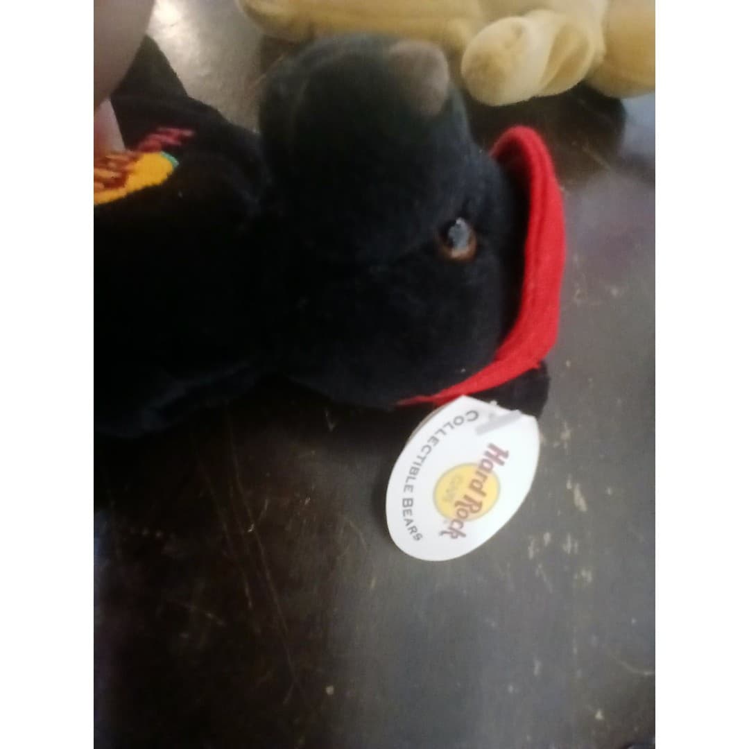 Hard Rock Cafe Charlie Beara Gatlinburg 2001 vintage plush bear - Thumbnail 4