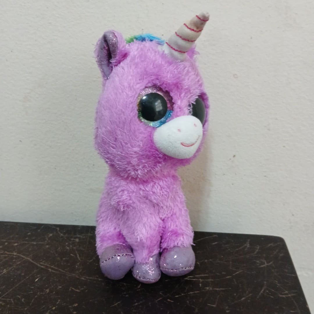 Ty Beanie Boos Rosette the purple unicorn - Thumbnail 4