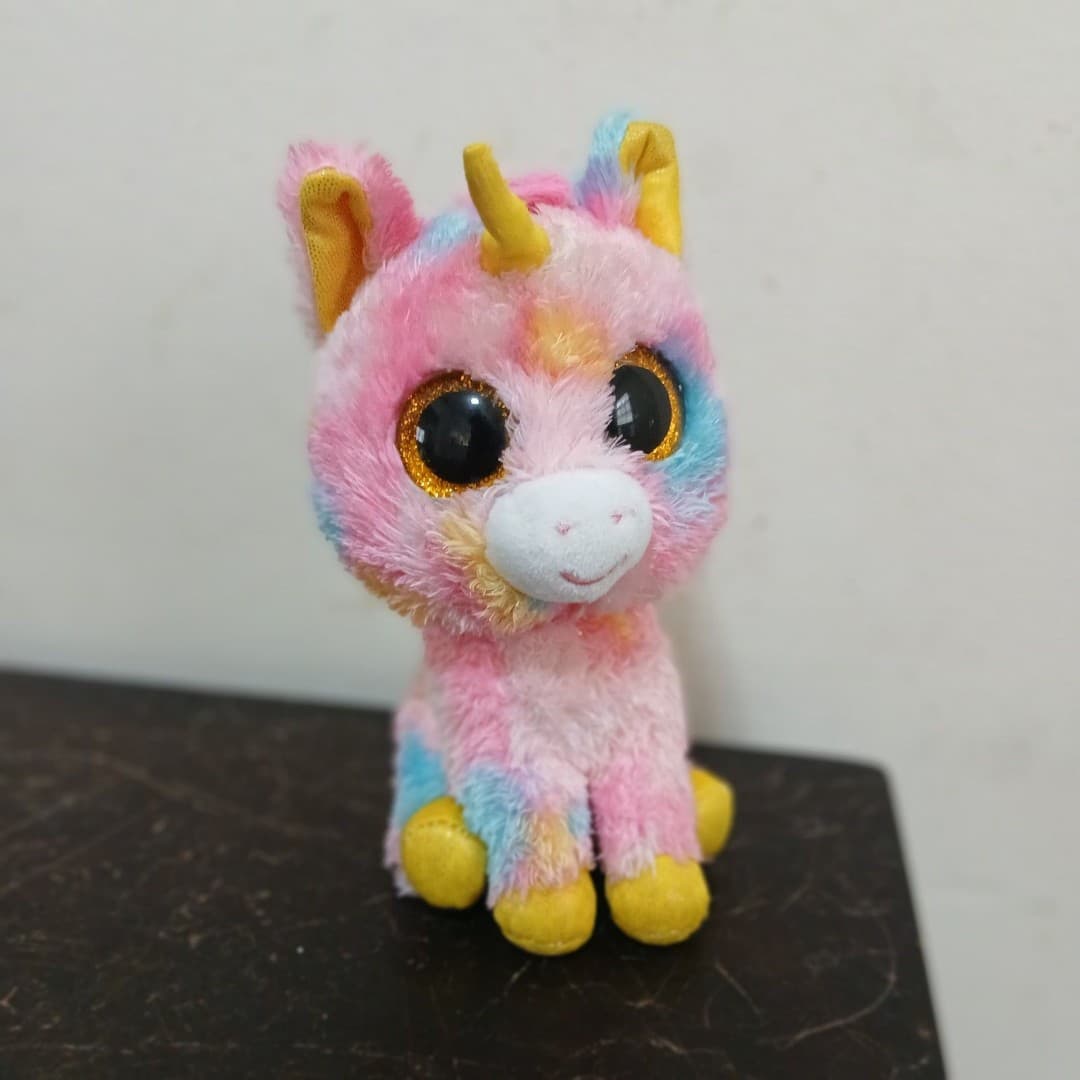 Ty Beanie Boos Fantasia multi-colored unicorn - Thumbnail 2