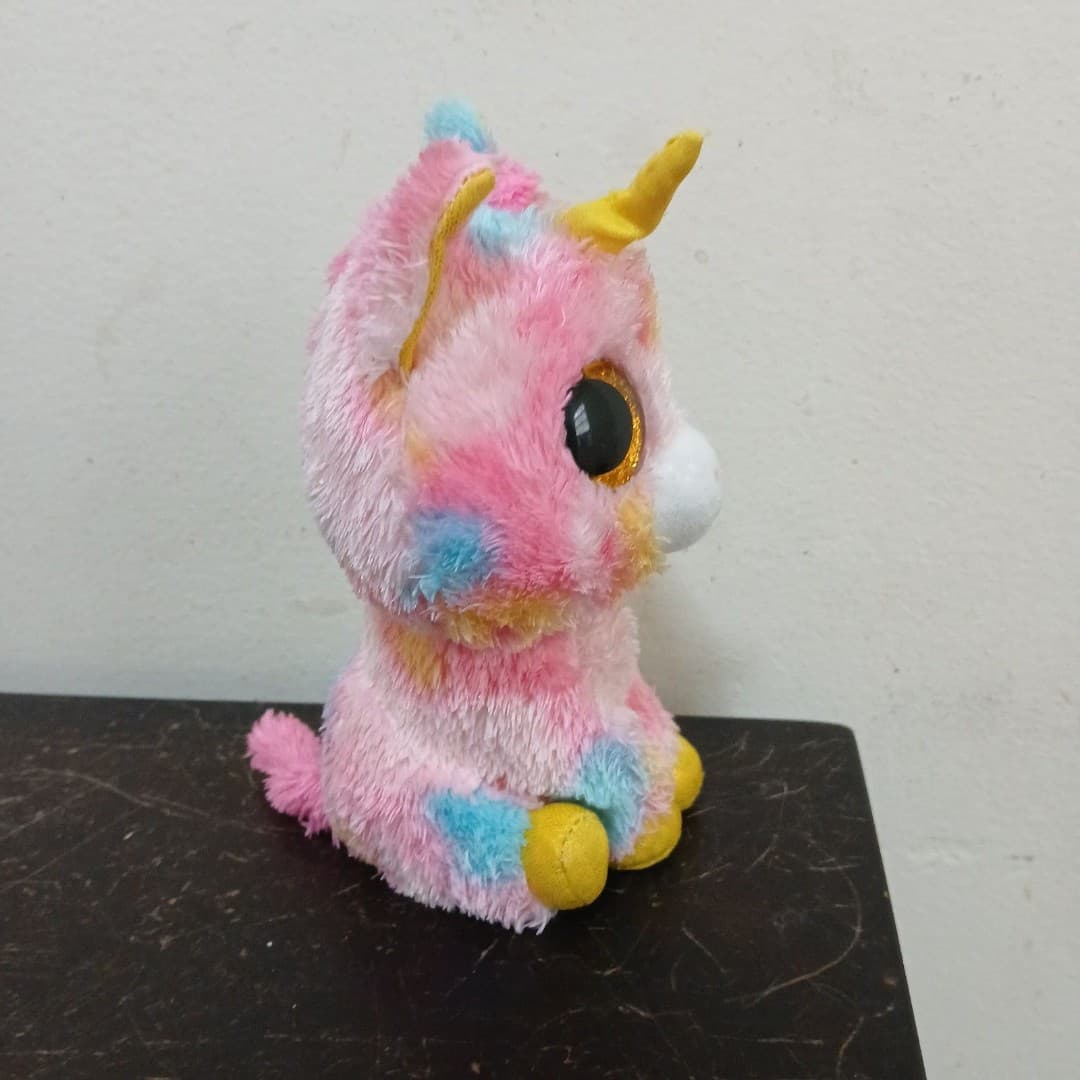 Ty Beanie Boos Fantasia multi-colored unicorn - Thumbnail 3