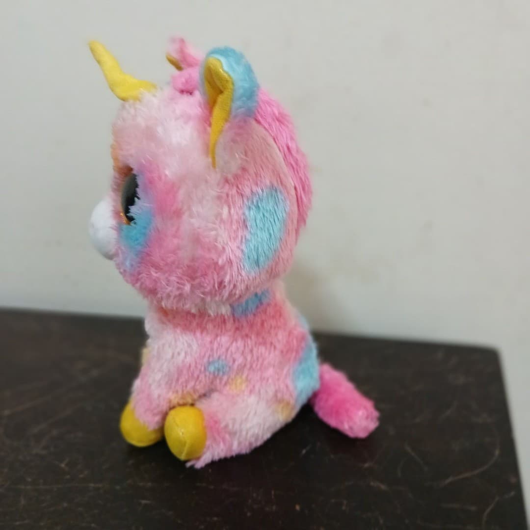 Ty Beanie Boos Fantasia multi-colored unicorn - Thumbnail 5