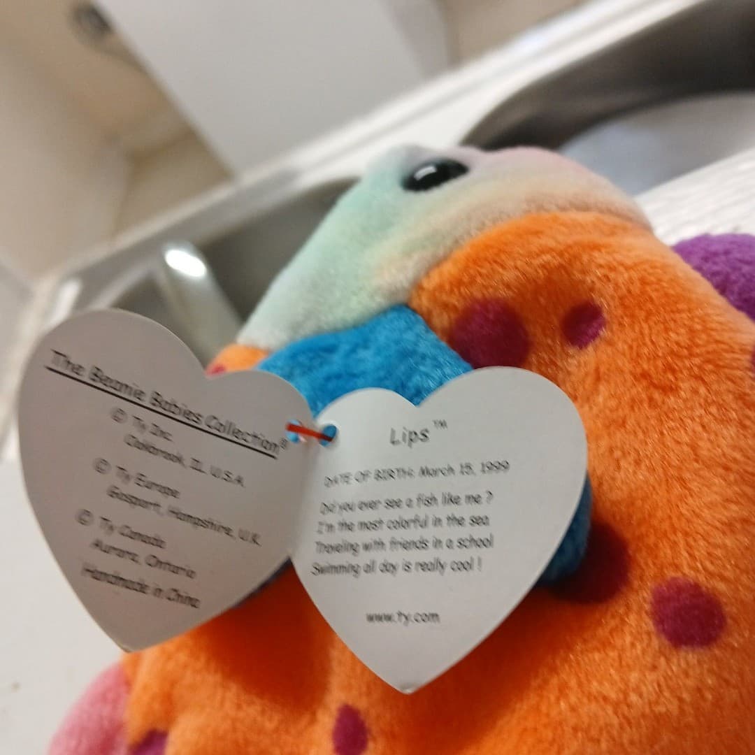 Ty Beanie Babies "Lips" the Fish 1999 vintage - Thumbnail 9