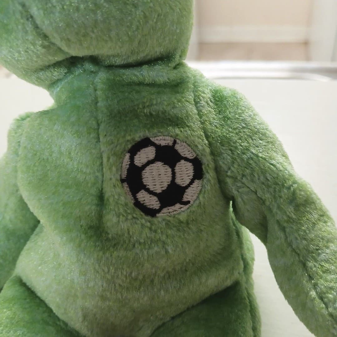 Ty Kicks soccer bear nwt 1999 vintage beanie babies - Thumbnail 7