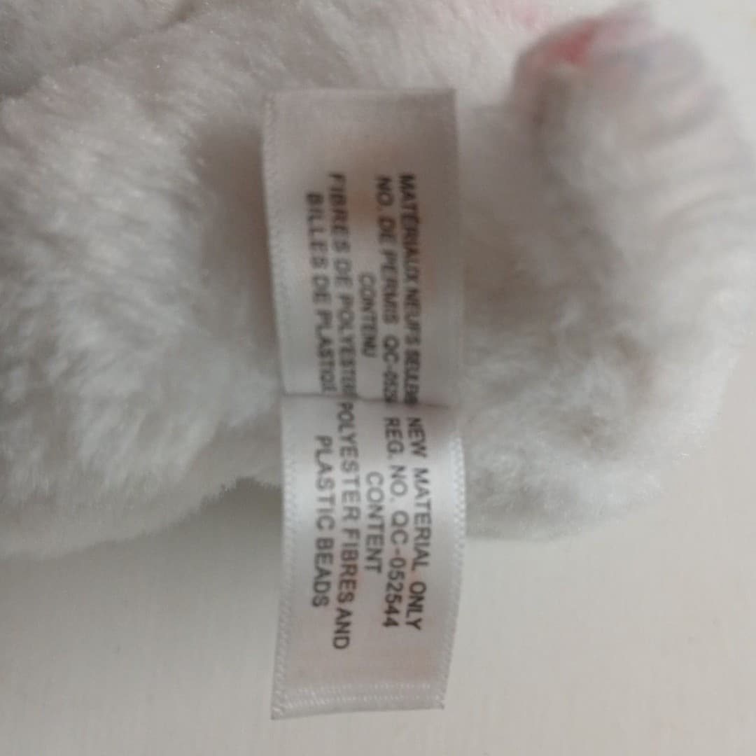 Ty Beanie Boo "Tabor" the Pink & White Tiger. - Thumbnail 8