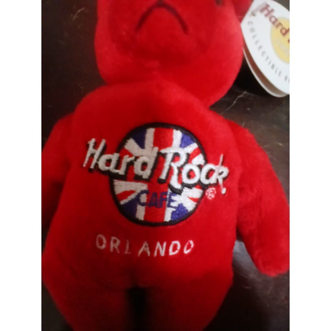 Hard Rock Cafe "Rita Beara" collectible teddy bear Orlando vintage - Thumbnail 4