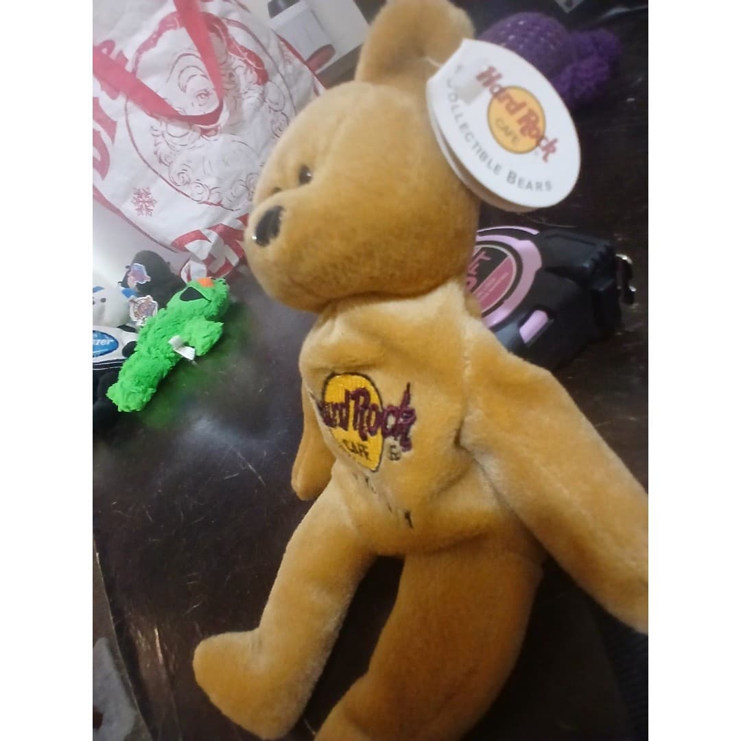 Hard Rock Cafe "Isaac Beara" New York City collectible teddy bear nwt 1999 - Thumbnail 2