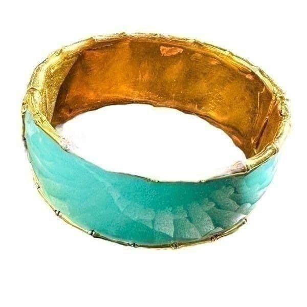 Lilly Pulitzer Womens Elegant Cuff Bracelet Gold Blue Tone - Thumbnail 6