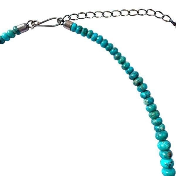 JAY KING DTR Mine Finds Genuine Turquoise Gemstone Copper Rose Gold Tone Bib Sta - Thumbnail 6