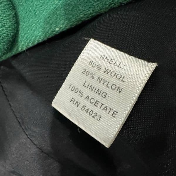 BANANA REPUBLIC Kelly Green Wool Trench Coat Jacket Embellished Buttons Work Pro - Thumbnail 4