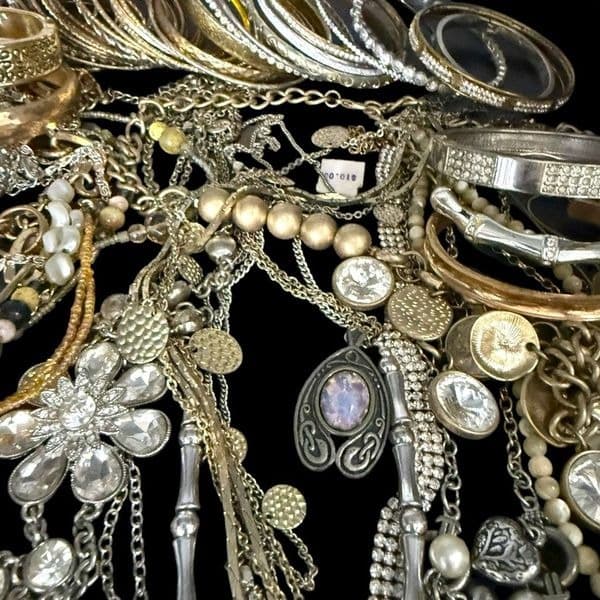 Modern Costume Jewelry Bulk Jewelry Curated Lot Necklaces Bracelets Bangles Rese - Thumbnail 6