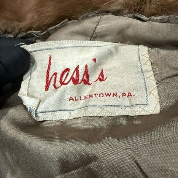 GENUINE MINK FUR COAT Vintage Full Length Autumn Haze Mink Coat Mink Coat Bell S - Thumbnail 7