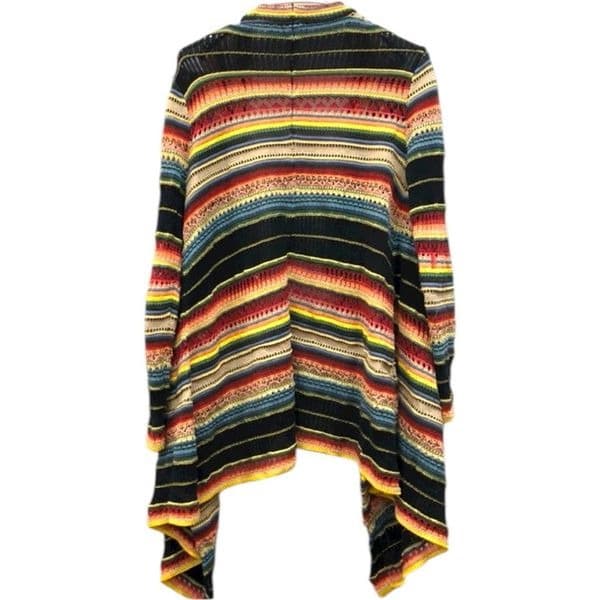 RALPH LAUREN POLO Serape Southwestern Sweater Tiered Layered Look Aztec Wrap Lin - Thumbnail 4