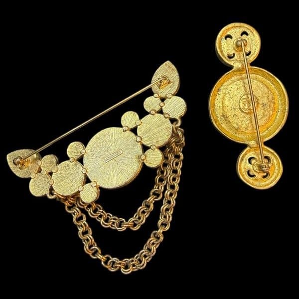 Vintage Designer Costume Jewelry Luxury Lot Trifari Hattie Carnegie Karl Lagerfe - Thumbnail 7