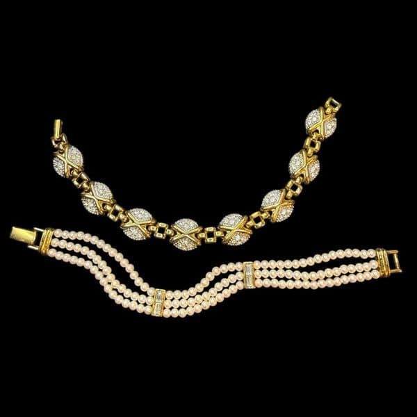 Vintage Designer Costume Jewelry Luxury Lot Trifari Hattie Carnegie Karl Lagerfe - Thumbnail 5