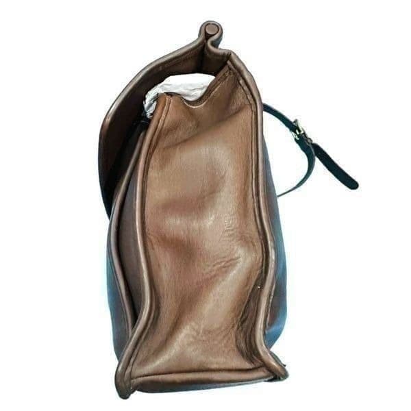 COACH Vintage Coach Circa 1995 USA 5266 Beekman Briefcase Brown Leather Shoulder - Thumbnail 6