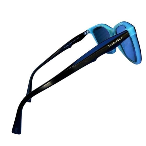 TIFFANY & CO. Prescription Glasses & Case TF 2115 8055 Black Blue Cat Eye Eyegla - Thumbnail 3